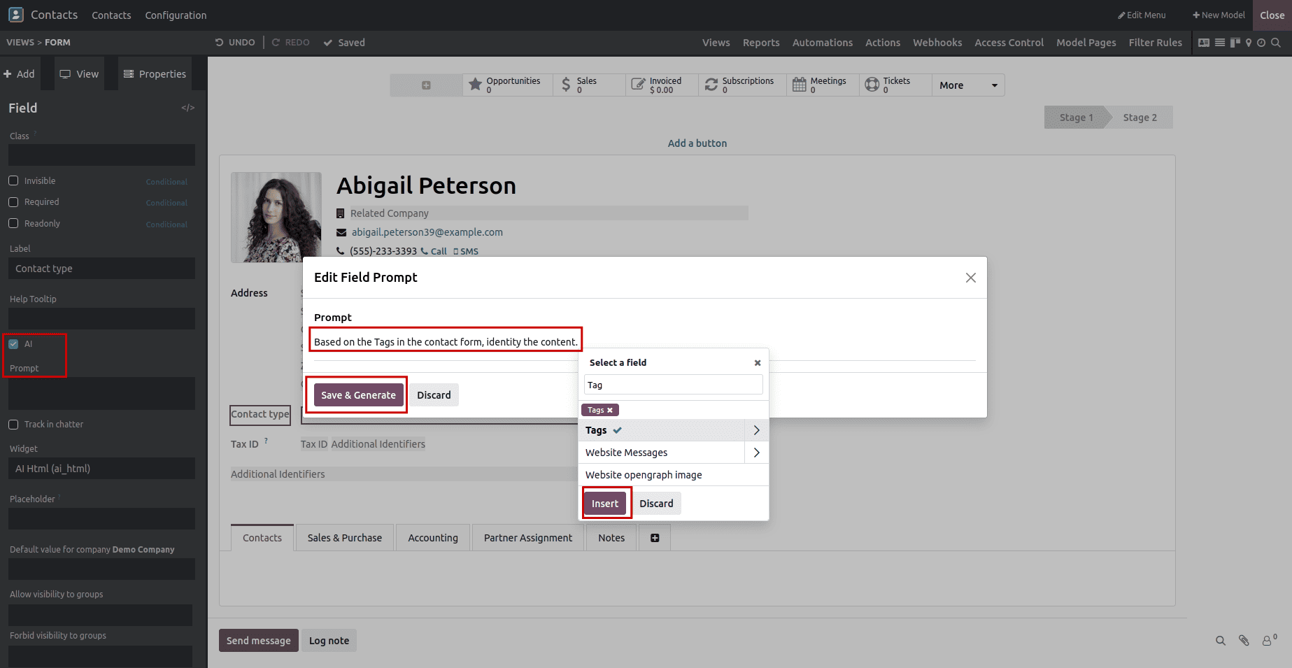 How to Use AI-Powered Fields in Odoo 19 Studio-cybrosys
