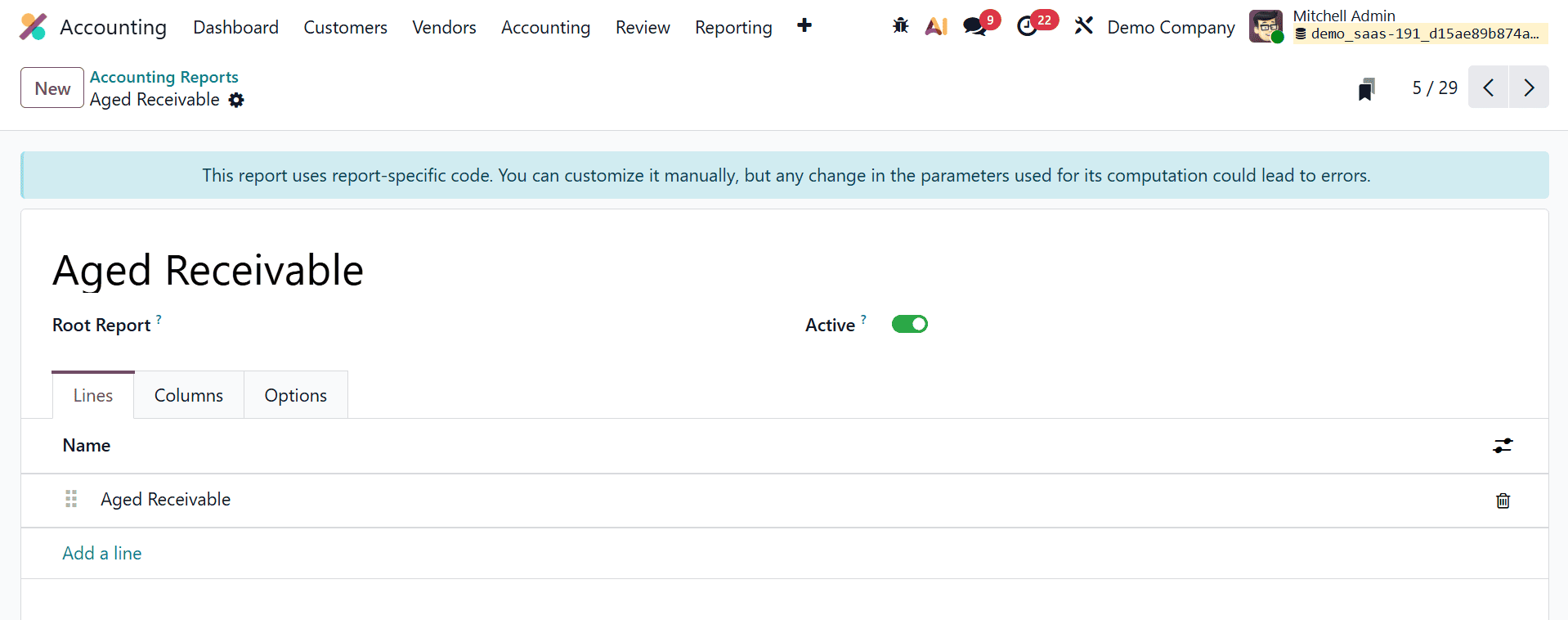 How to Use and Customize Accounting Reports in Odoo 19 Accounting-cybrosys