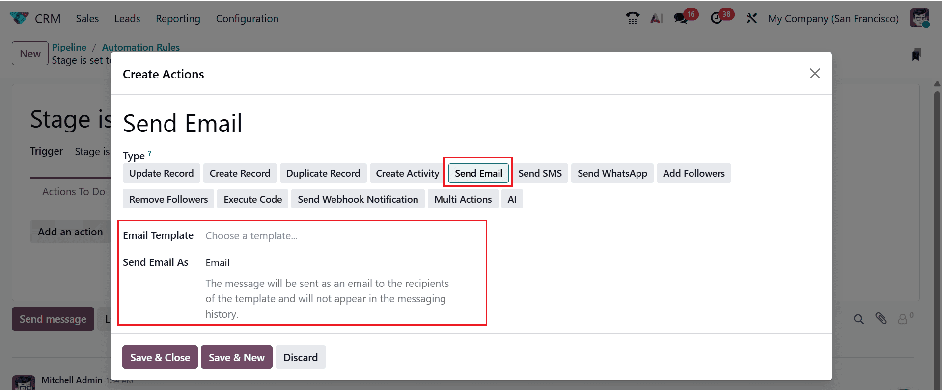 How to Use Automation Rules to Manage CRM Stages in Odoo 19-cybrosys