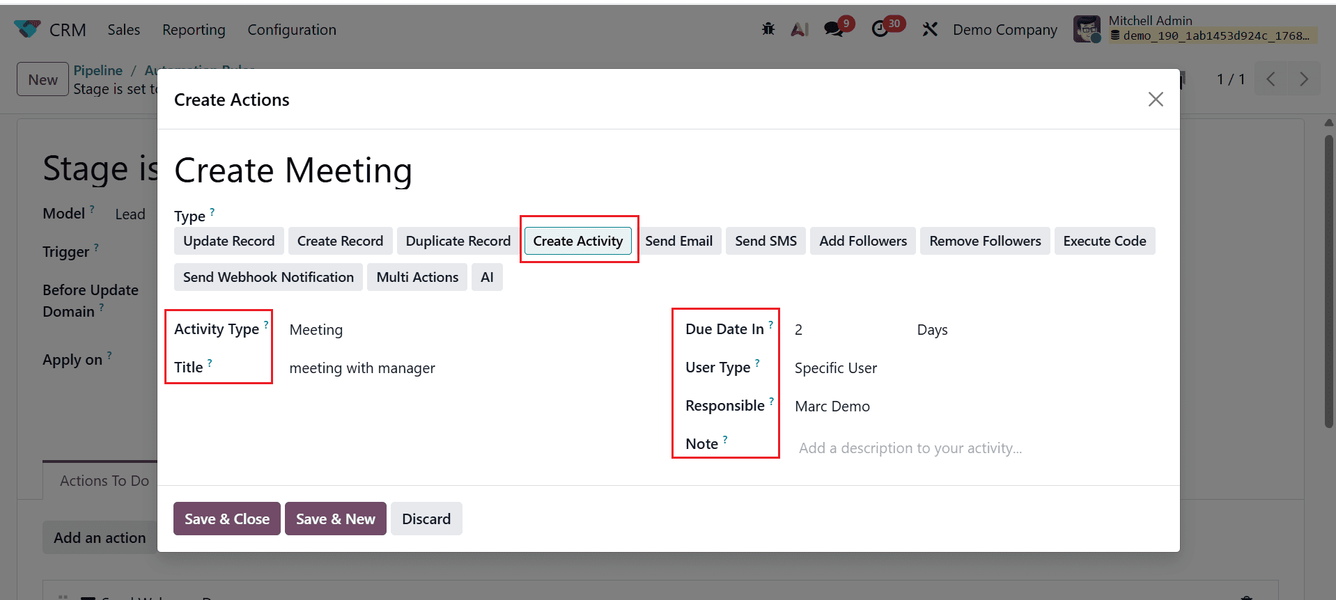 How to Use Automation Rules to Manage CRM Stages in Odoo 19-cybrosys