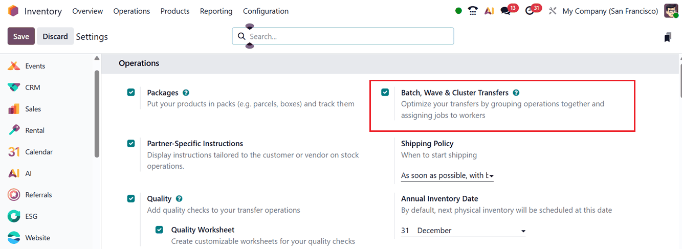 How to Use Batch and Wave Transfers in Odoo 19 Inventory-cybrosys