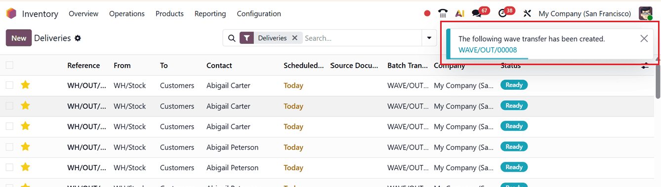 How to Use Batch and Wave Transfers in Odoo 19 Inventory-cybrosys