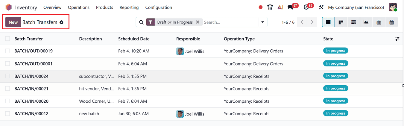 How to Use Batch and Wave Transfers in Odoo 19 Inventory-cybrosys