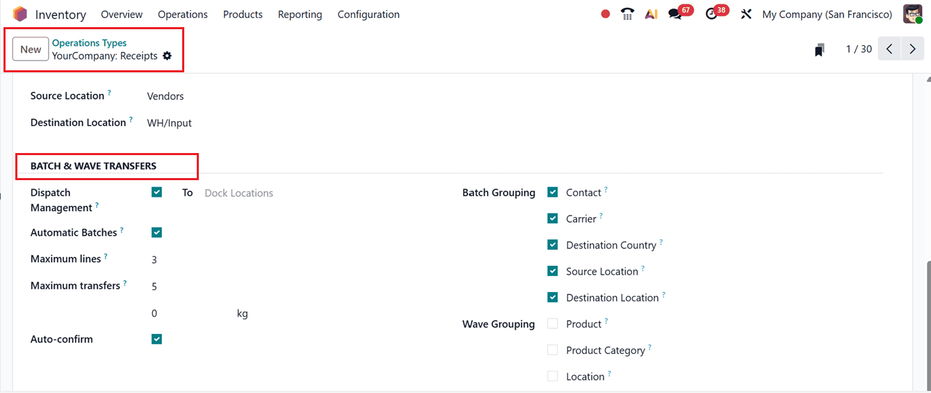 How to Use Batch and Wave Transfers in Odoo 19 Inventory-cybrosys