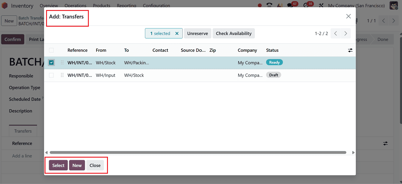 How to Use Batch and Wave Transfers in Odoo 19 Inventory-cybrosys