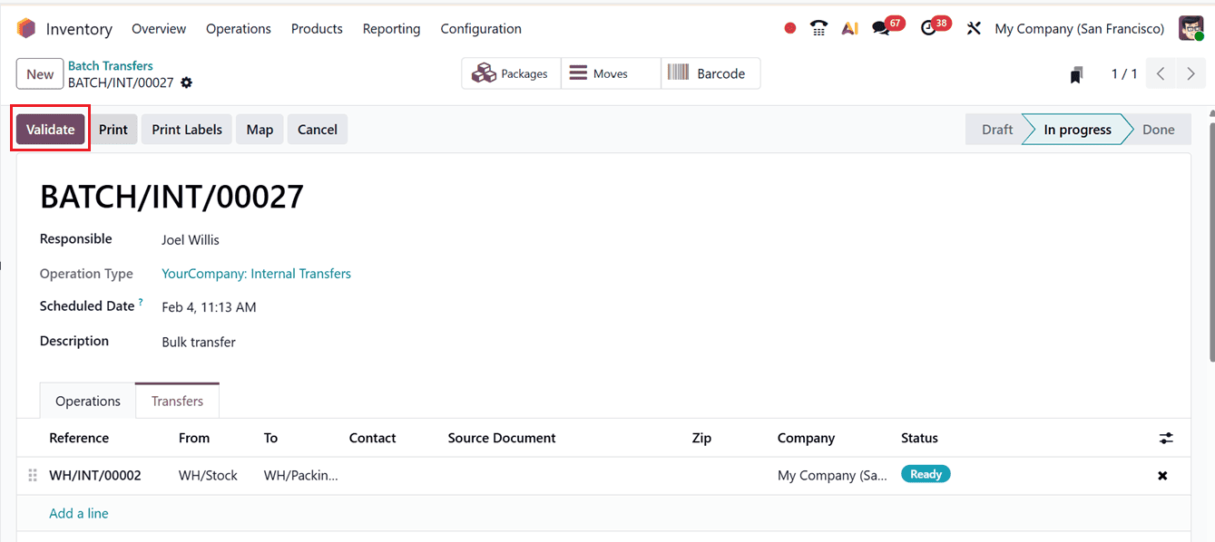 How to Use Batch and Wave Transfers in Odoo 19 Inventory-cybrosys
