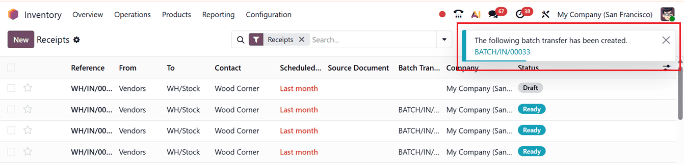 How to Use Batch and Wave Transfers in Odoo 19 Inventory-cybrosys