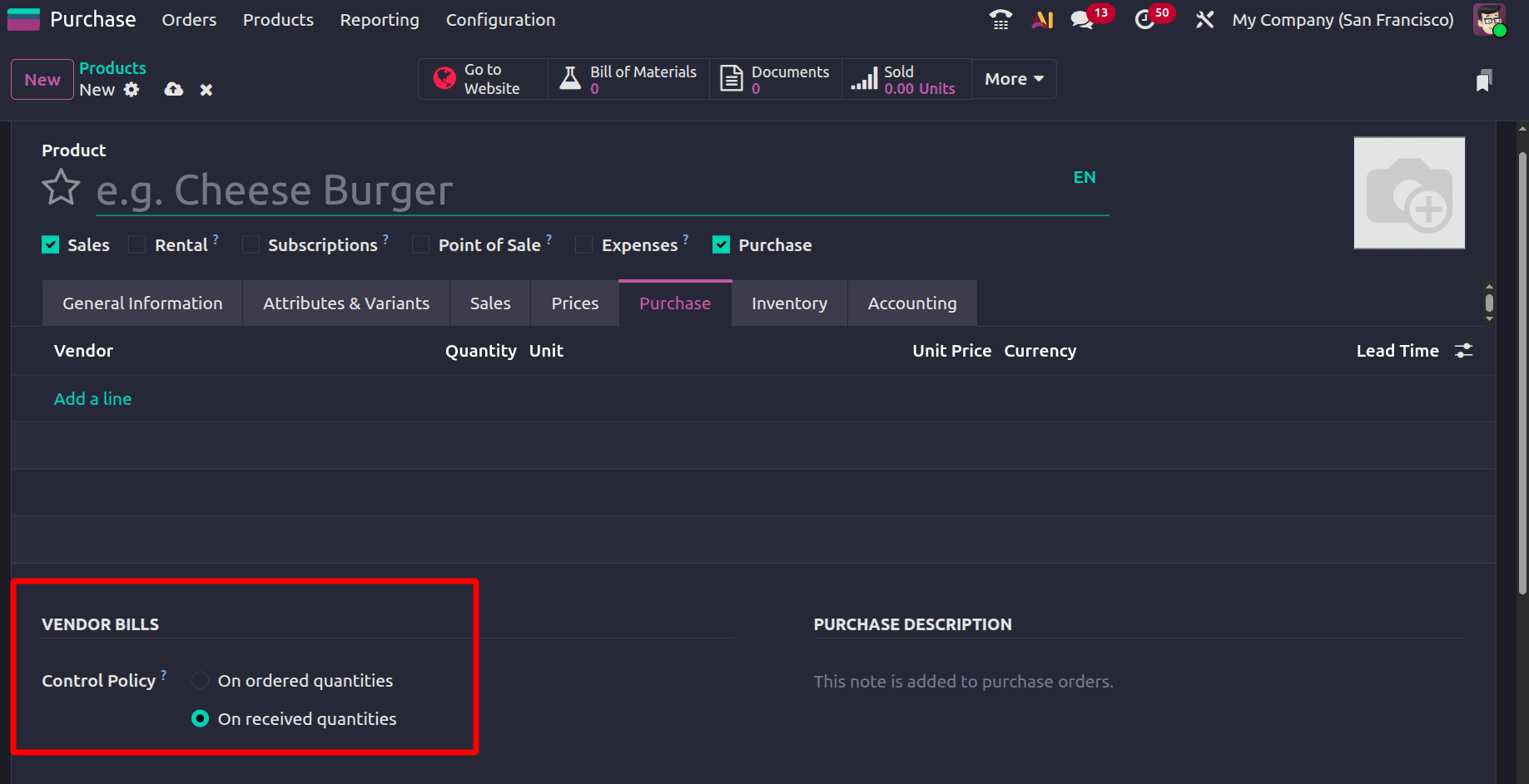 How to Use Bill Control Policies in Odoo 19-cybrosys