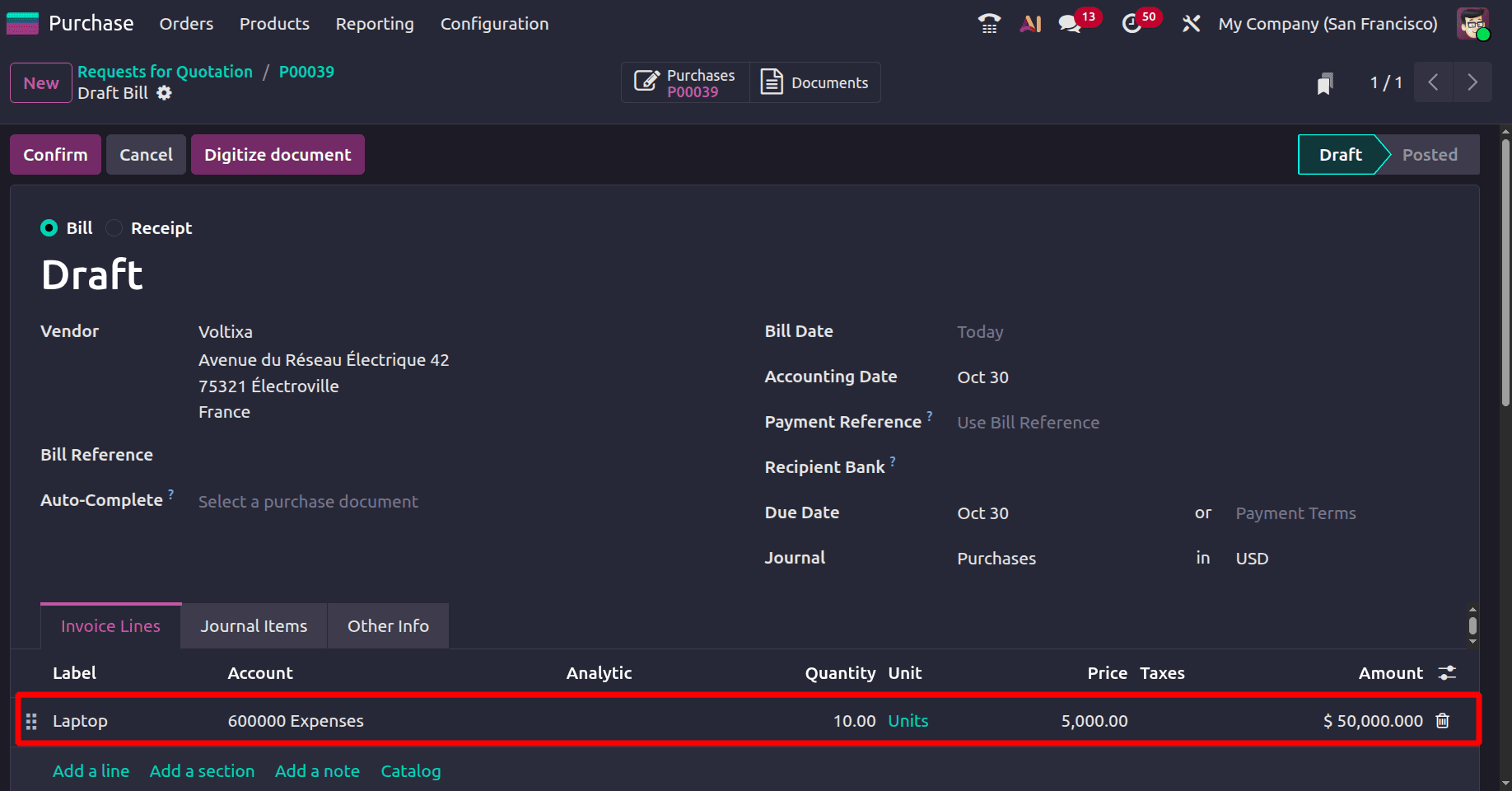 How to Use Bill Control Policies in Odoo 19-cybrosys