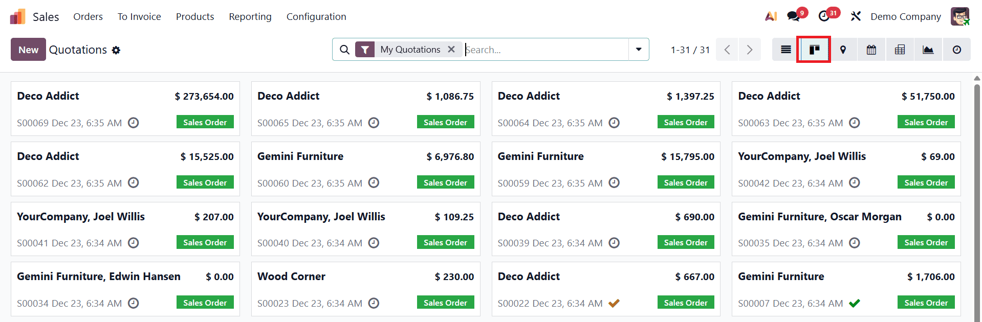 How to Use Different Views to Enhance Sales Operations in Odoo 19-cybrosys