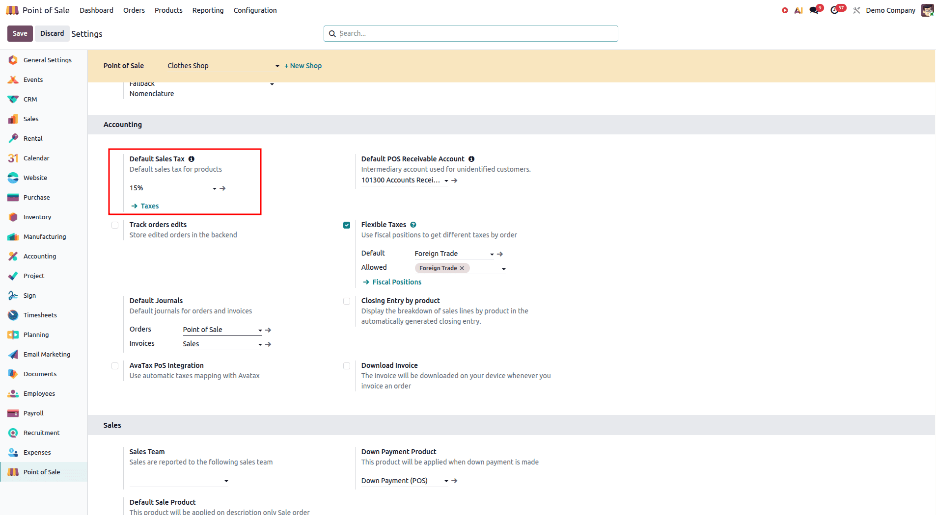 How to Use Fiscal Positions to Apply Different Taxes in Odoo 19 POS-cybrosys