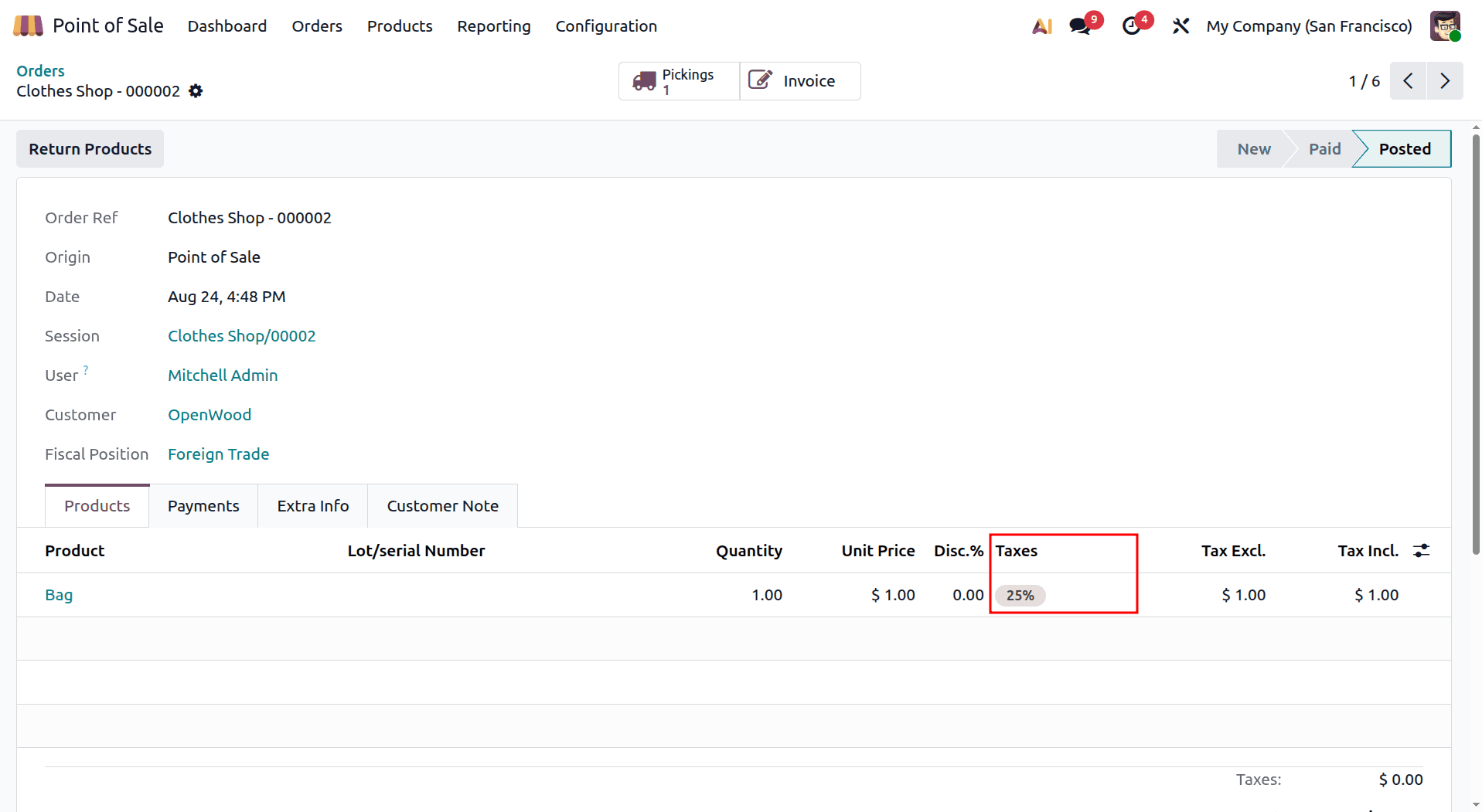 How to Use Fiscal Positions to Apply Different Taxes in Odoo 19 POS-cybrosys