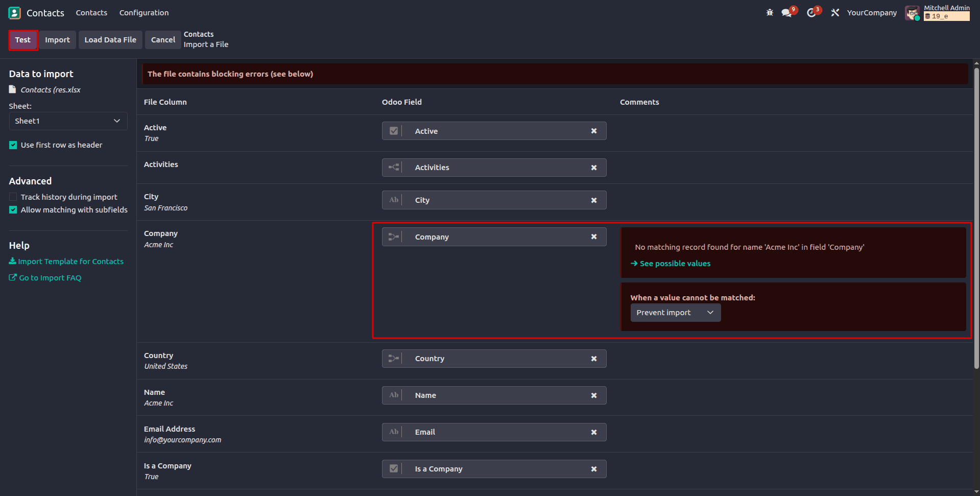 How to use Import with Custom Mapping in Odoo 19-cybrosys