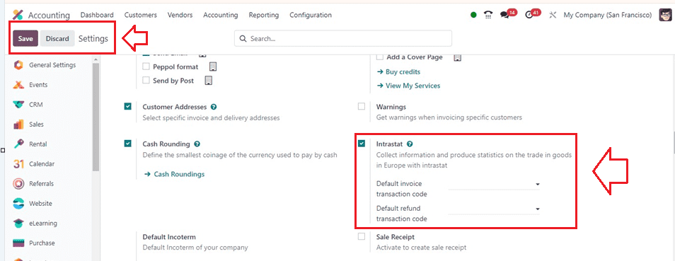 How to Use Intrastat in the Odoo 17 Accounting cybrosys