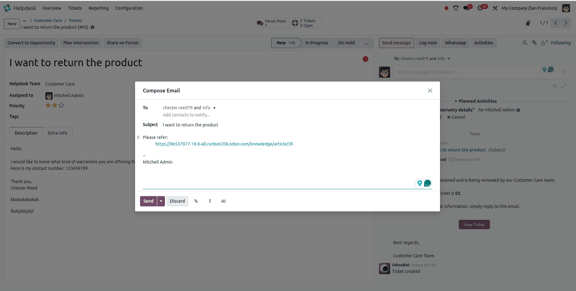 How to Use Knowledge Articles for Helpdesk Management in Odoo 18-cybrosys