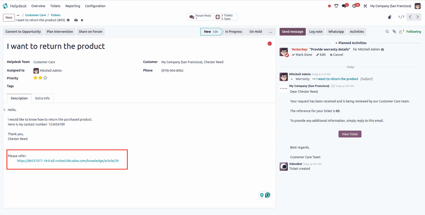 How to Use Knowledge Articles for Helpdesk Management in Odoo 18-cybrosys