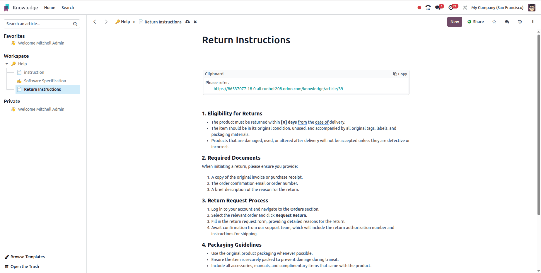 How to Use Knowledge Articles for Helpdesk Management in Odoo 18-cybrosys