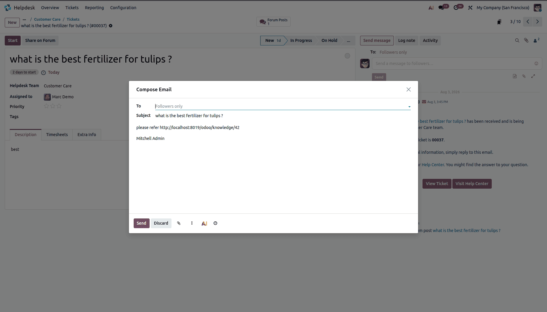 How to Use Knowledge Articles for Helpdesk Management in Odoo 19-cybrosys