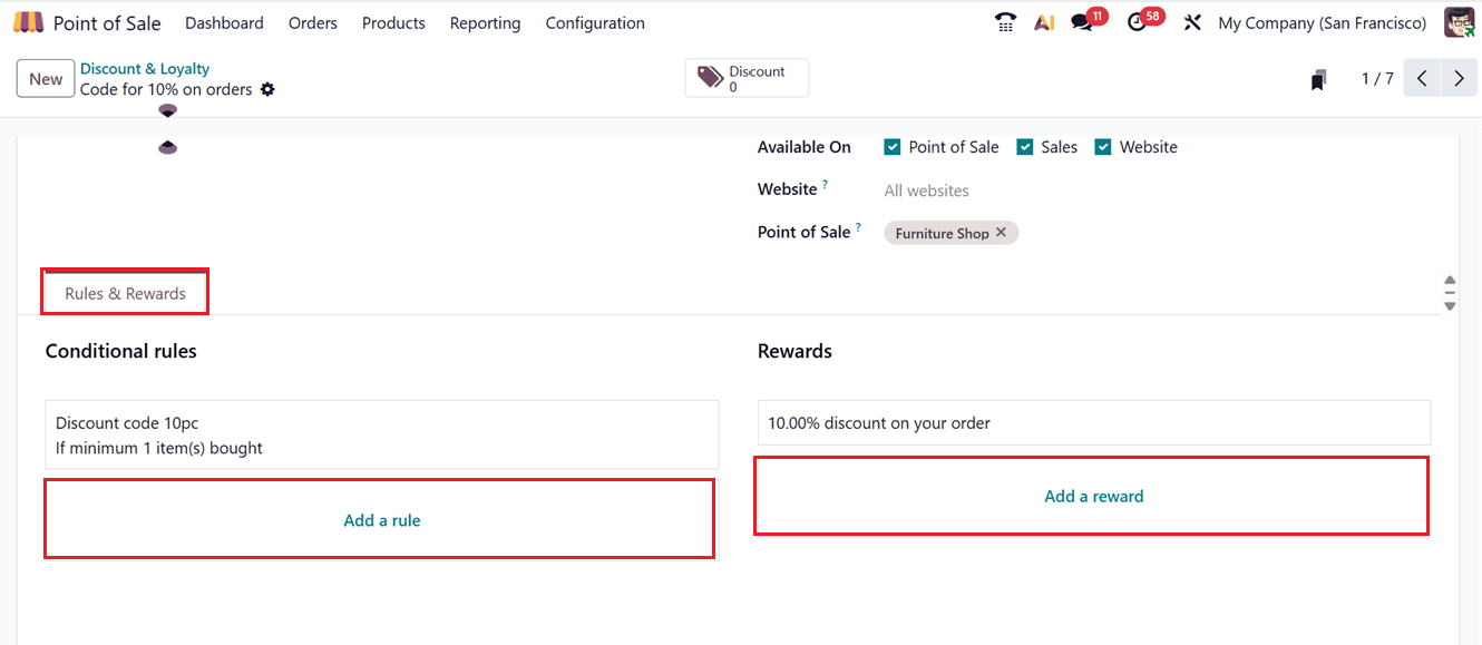 How to Use Loyalty Programs, Promotions, and Discounts in Odoo 19 Point of Sale-cybrosys