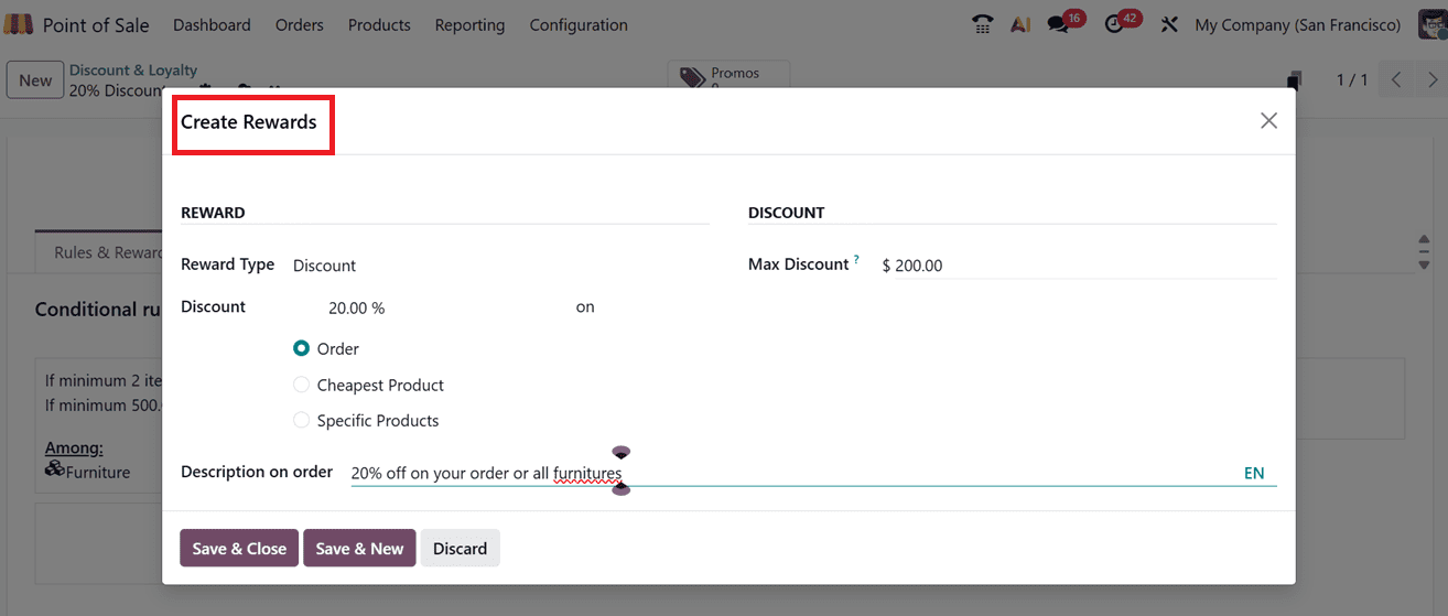 How to Use Loyalty Programs, Promotions, and Discounts in Odoo 19 Point of Sale-cybrosys