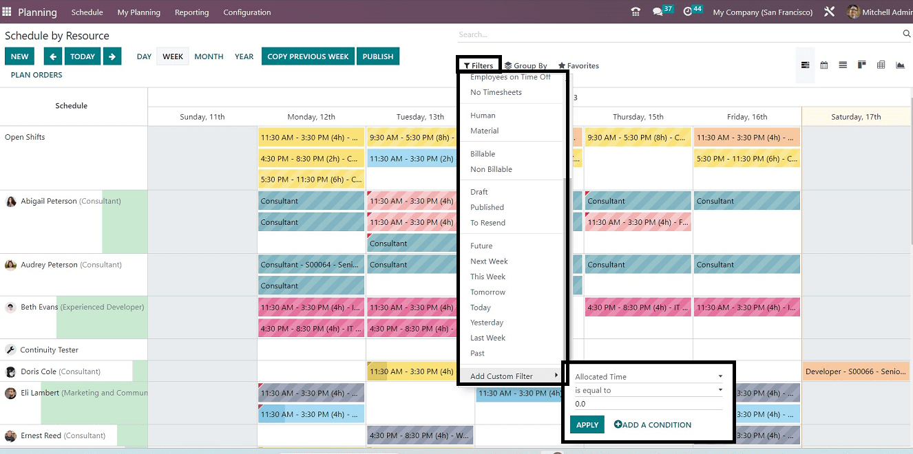 How to Use Odoo 16 Planning Module-cybrosys