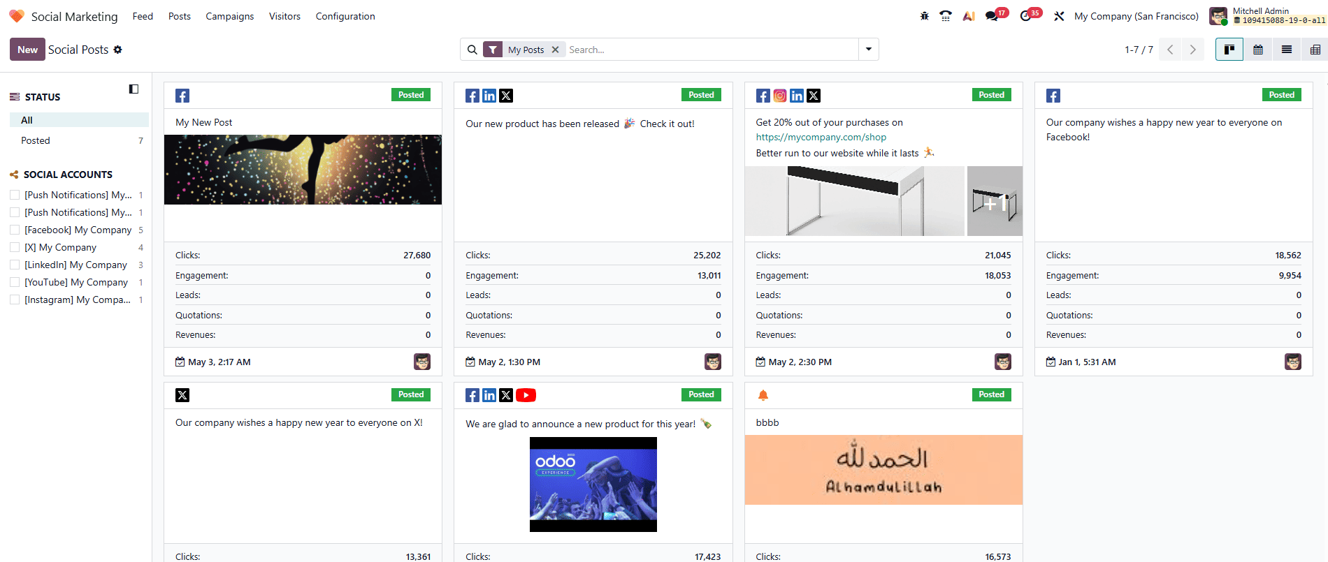 How to Use Odoo 19 Social Marketing to Supercharge Lead Generation-cybrosys