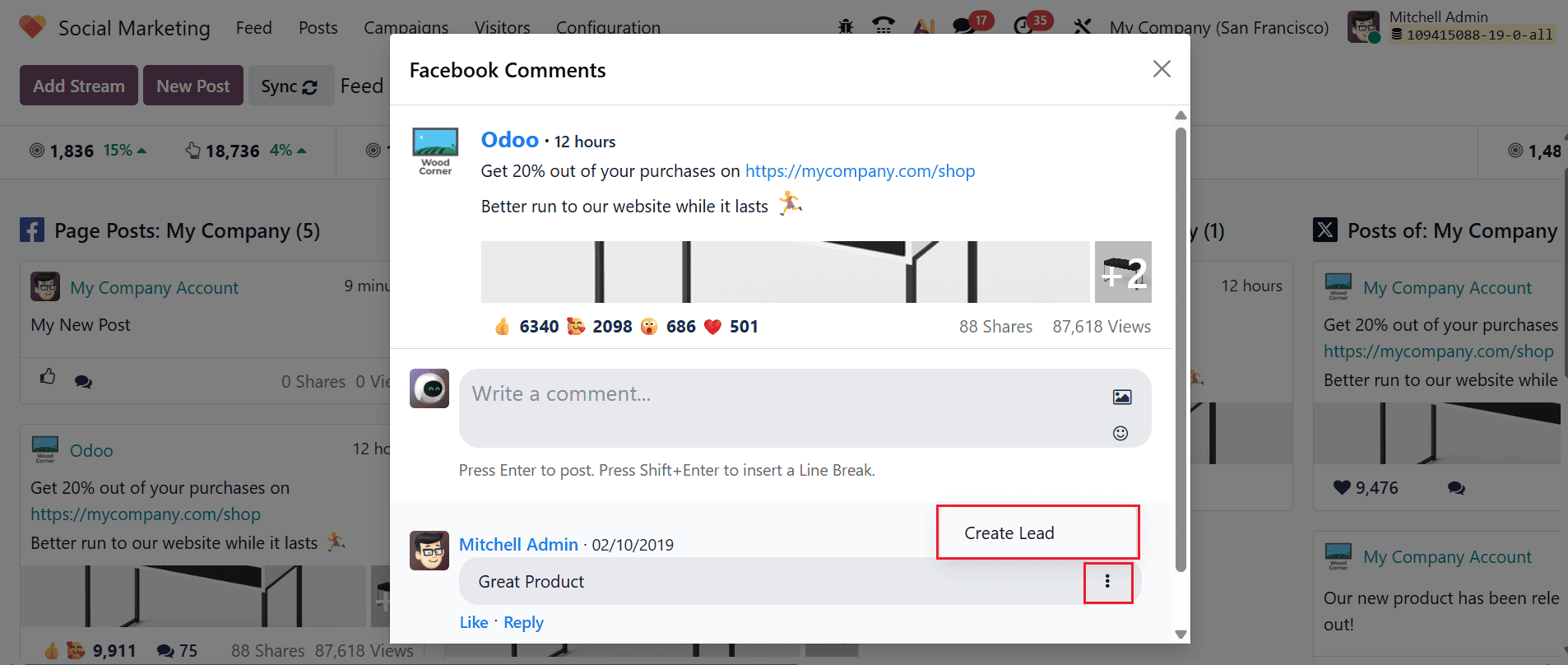 How to Use Odoo 19 Social Marketing to Supercharge Lead Generation-cybrosys