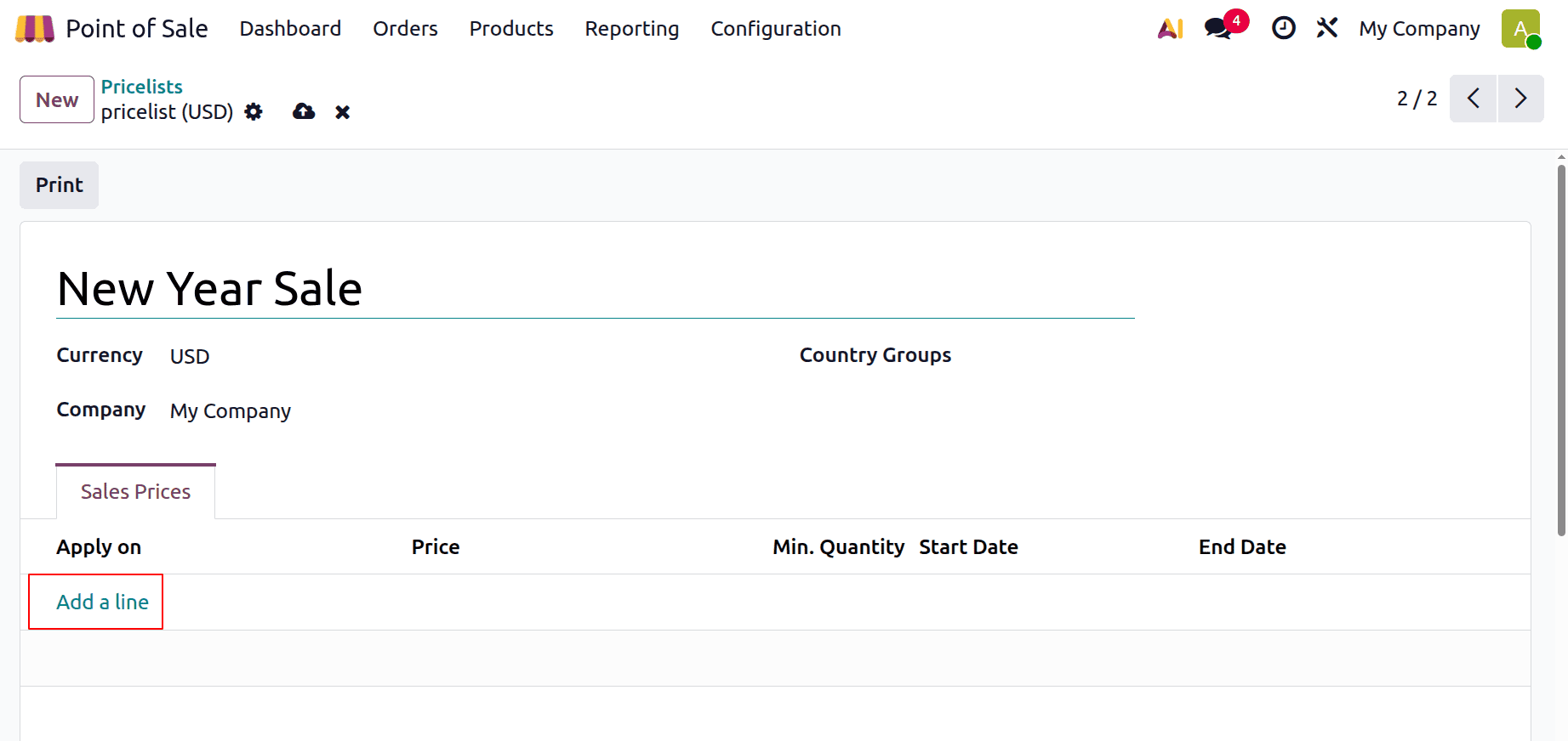 How to Use Pricelists in Odoo 19 Point of Sale-cybrosys