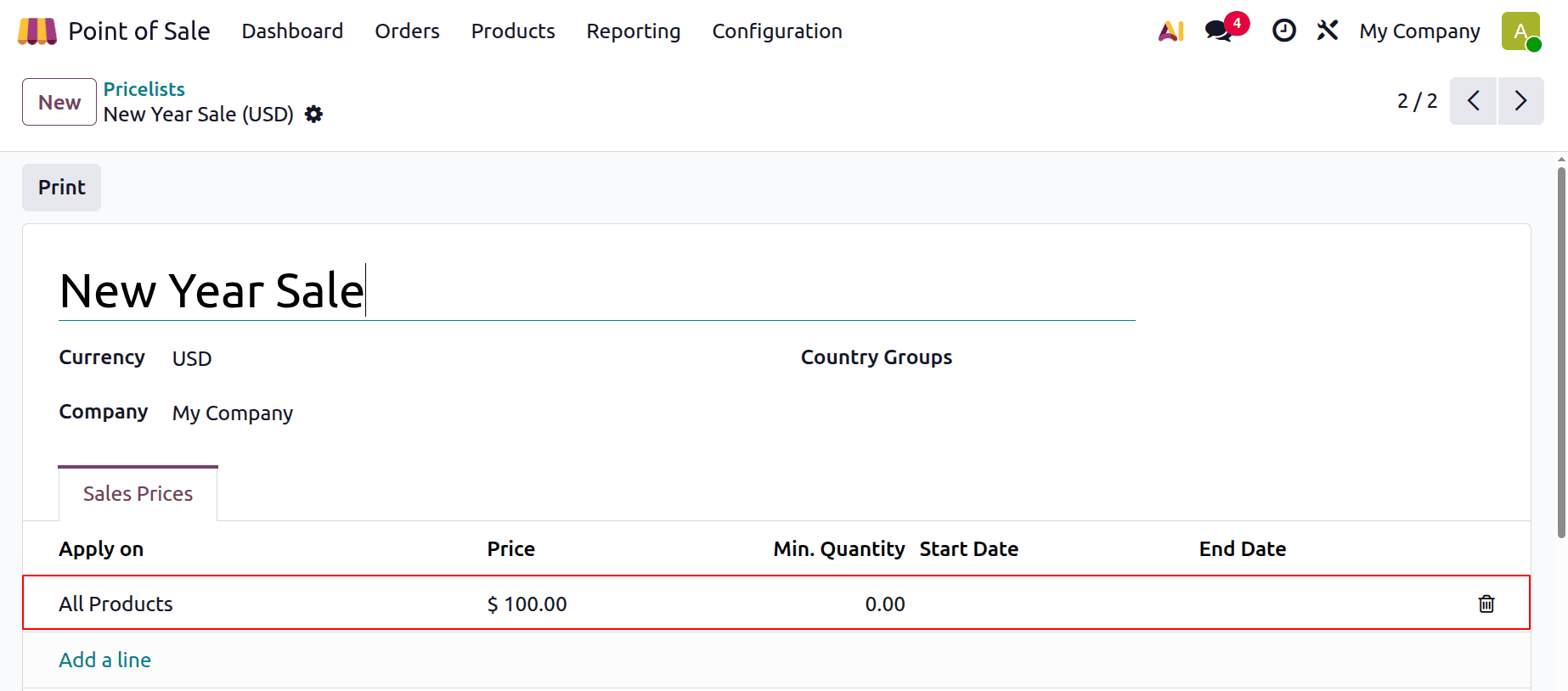 How to Use Pricelists in Odoo 19 Point of Sale-cybrosys