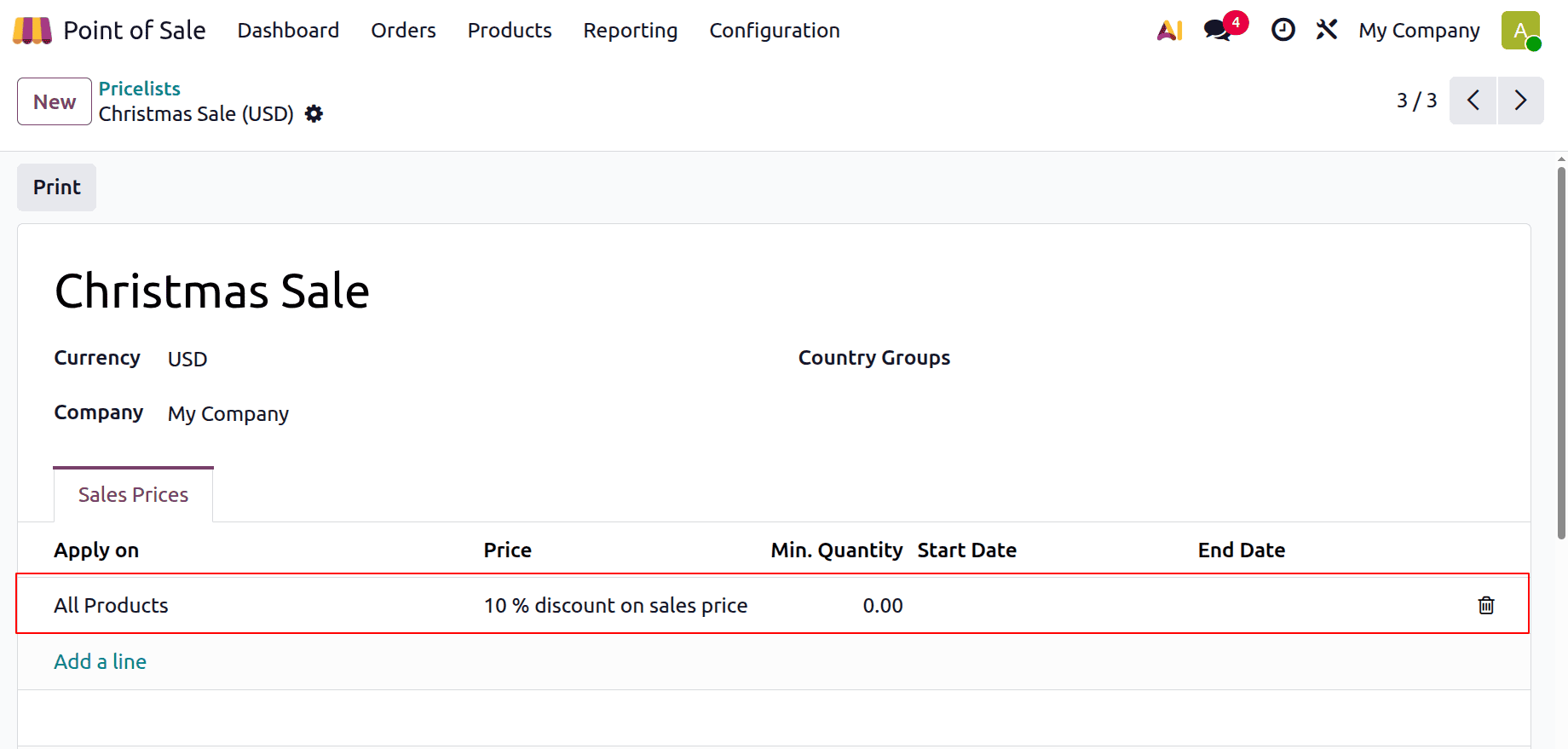 How to Use Pricelists in Odoo 19 Point of Sale-cybrosys