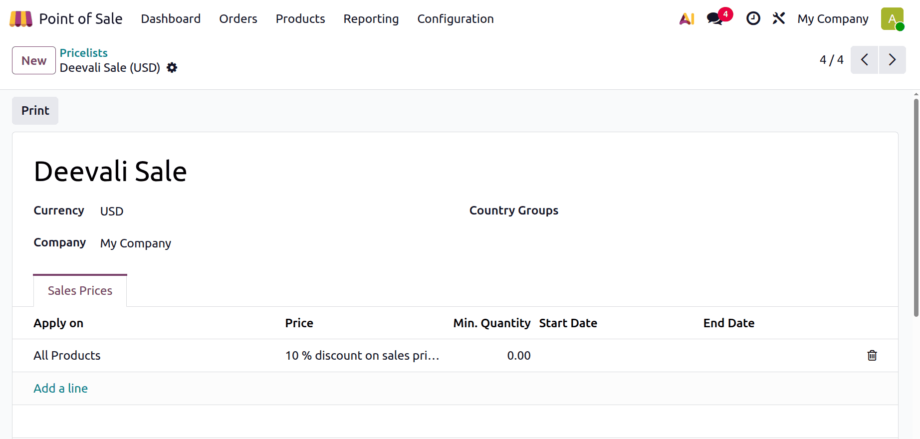 How to Use Pricelists in Odoo 19 Point of Sale-cybrosys