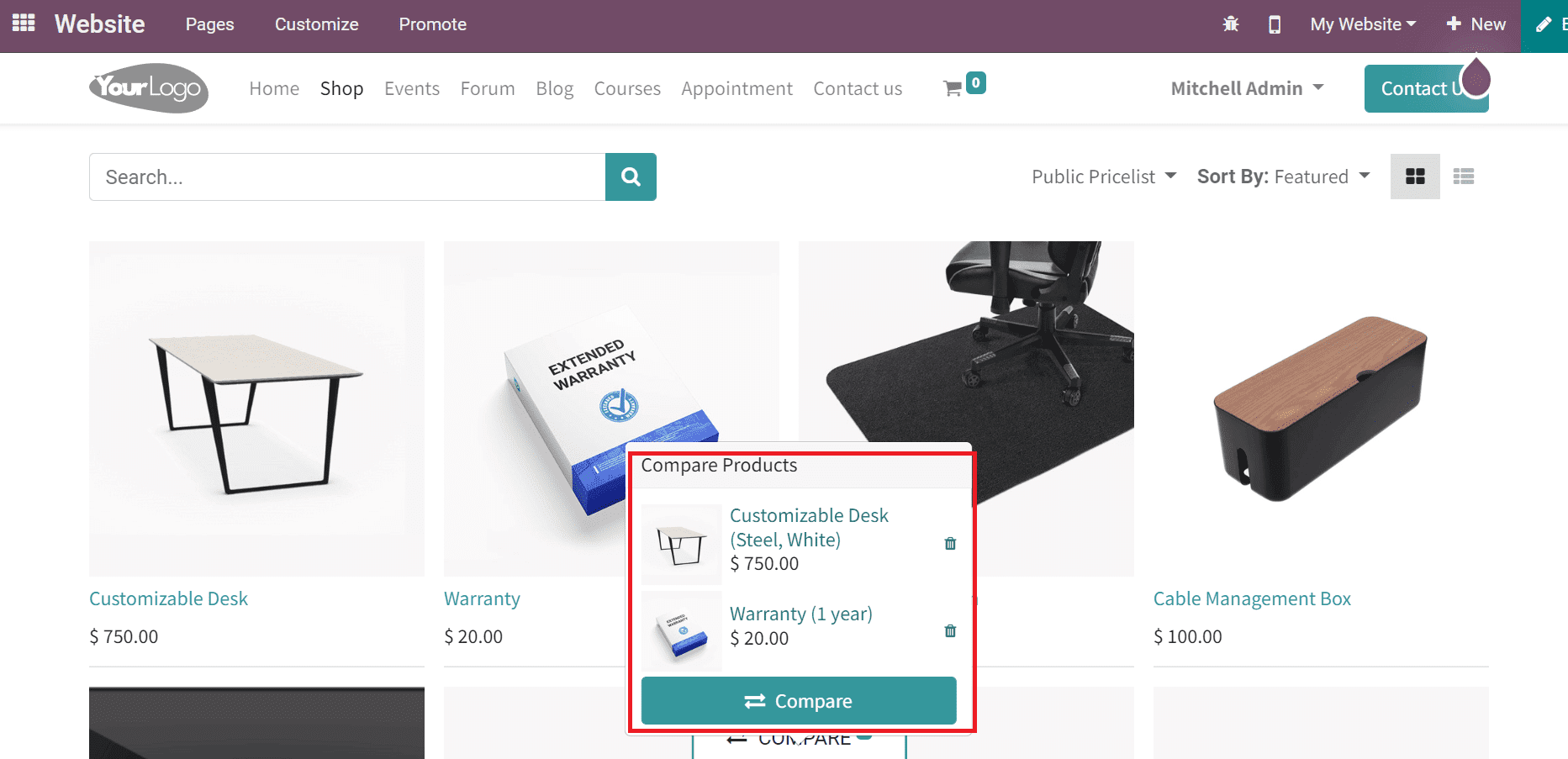 how-to-use-product-comparison-tool-wishlists-in-odoo-15-website-cybrosys