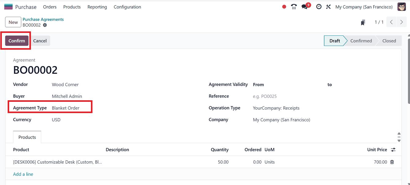 How to Use Purchase Agreements Effectively in Odoo 18-cybrosys