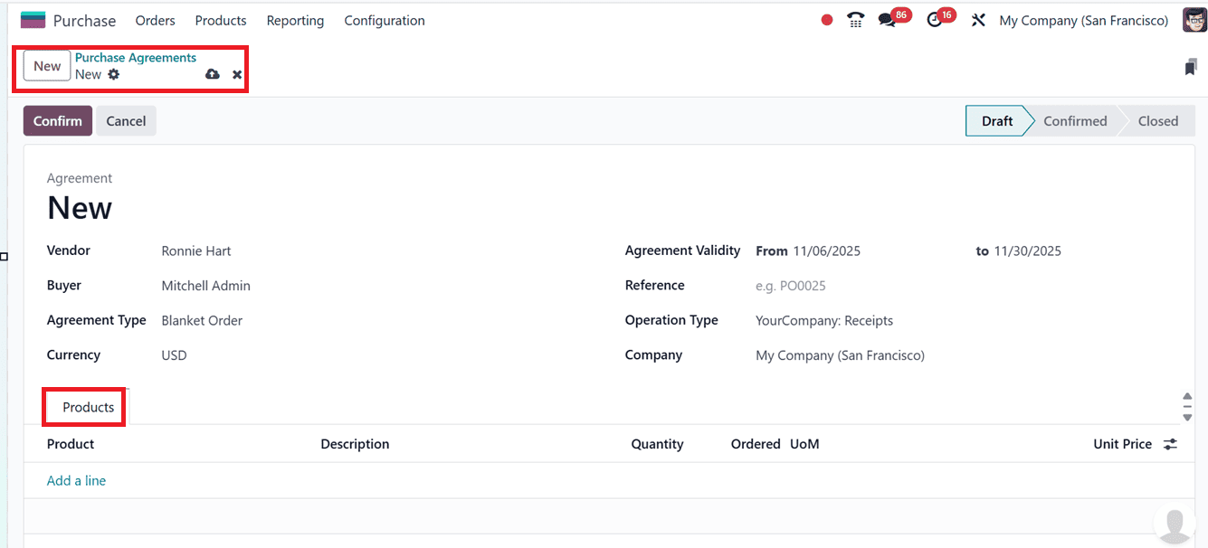 How to Use Purchase Agreements Effectively in Odoo 18-cybrosys