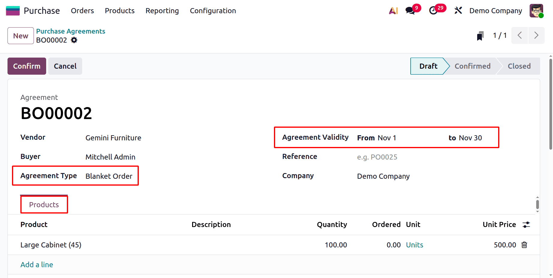 How to Use Purchase Agreements for Strategic Buying in Odoo 19-cybrosys