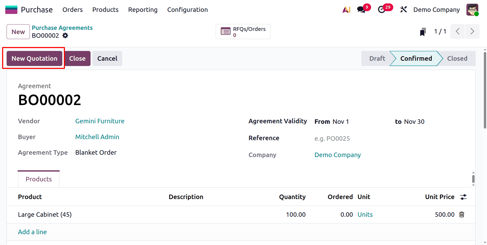 How to Use Purchase Agreements for Strategic Buying in Odoo 19-cybrosys