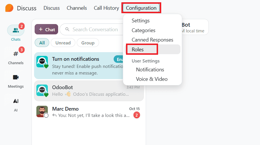 How to Use Roles in Odoo 20 to Mention Teams and Assign Activities-cybrosys