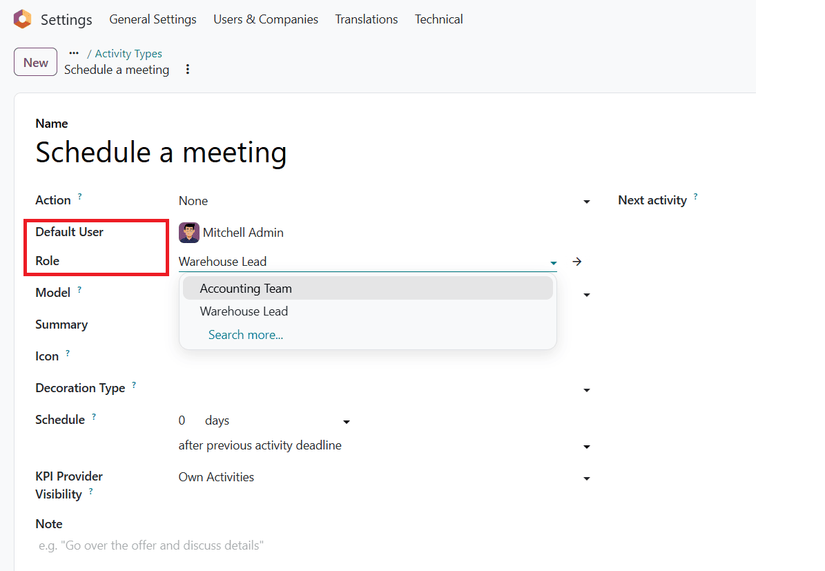 How to Use Roles in Odoo 20 to Mention Teams and Assign Activities-cybrosys