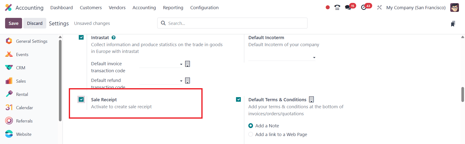 How to Use Sales Receipt & Purchase Receipt in Odoo 18 Accounting-cybrosys