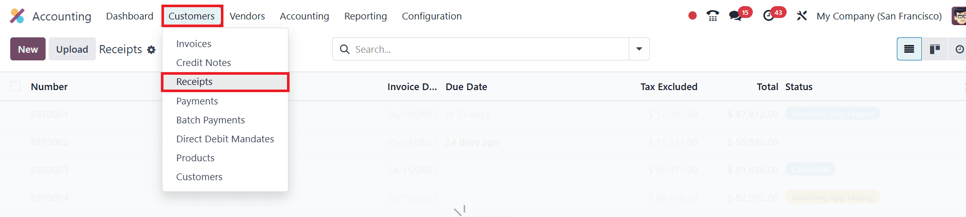 How to Use Sales Receipt & Purchase Receipt in Odoo 18 Accounting-cybrosys