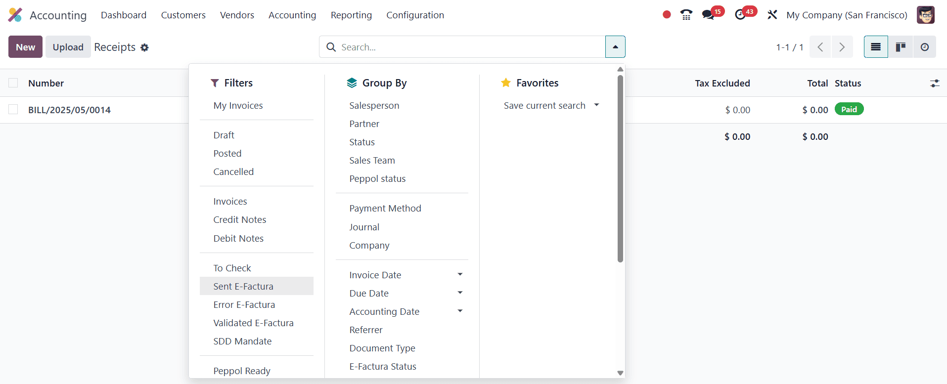 How to Use Sales Receipt & Purchase Receipt in Odoo 18 Accounting-cybrosys