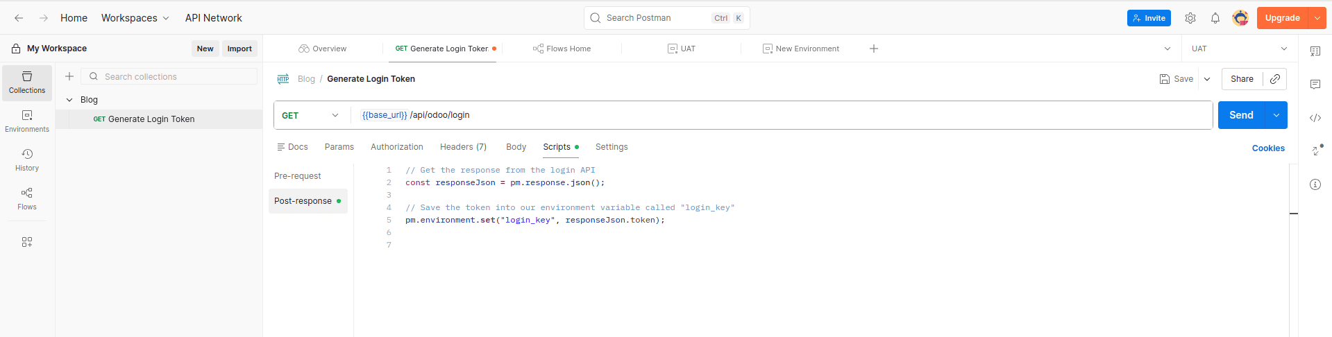 How to use scripts in Postman-cybrosys