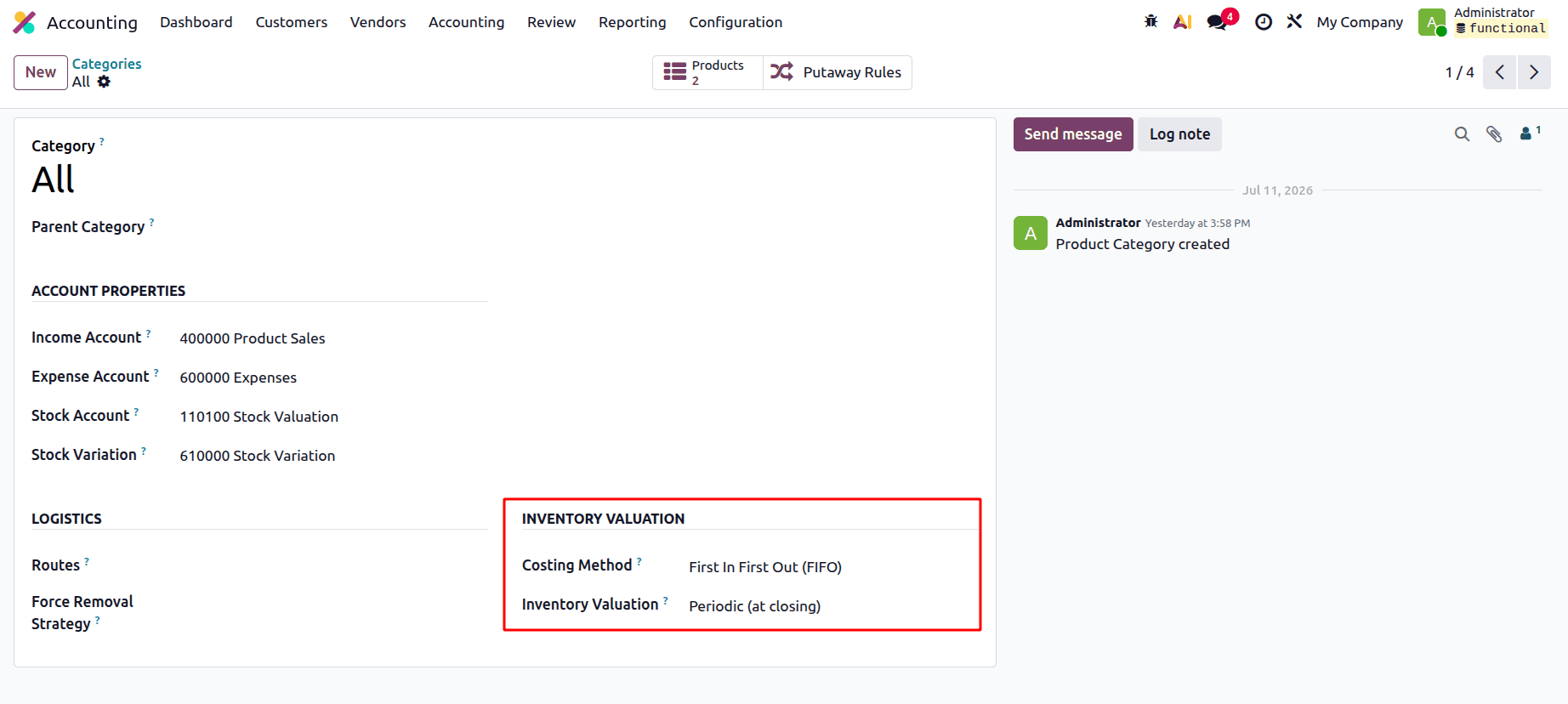 How to Use the Continental Accounting Method in Odoo 19-cybrosys