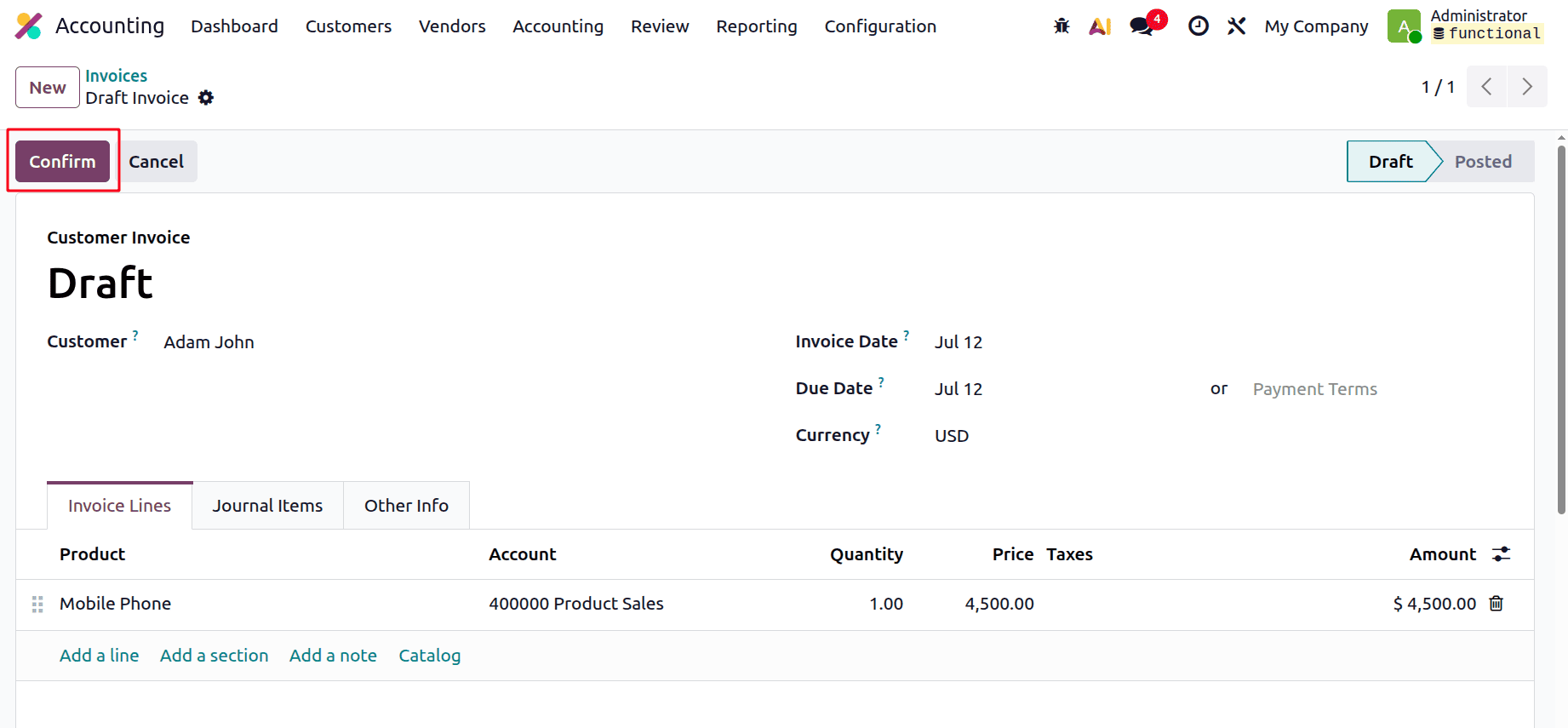 How to Use the Continental Accounting Method in Odoo 19-cybrosys