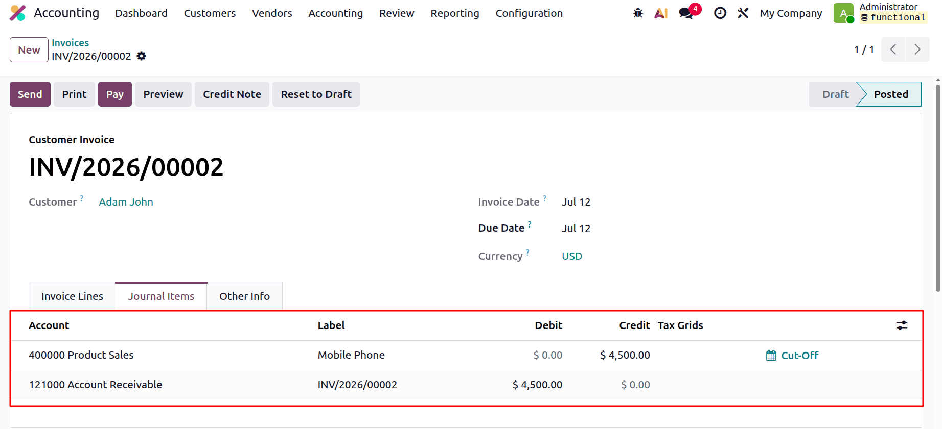 How to Use the Continental Accounting Method in Odoo 19-cybrosys