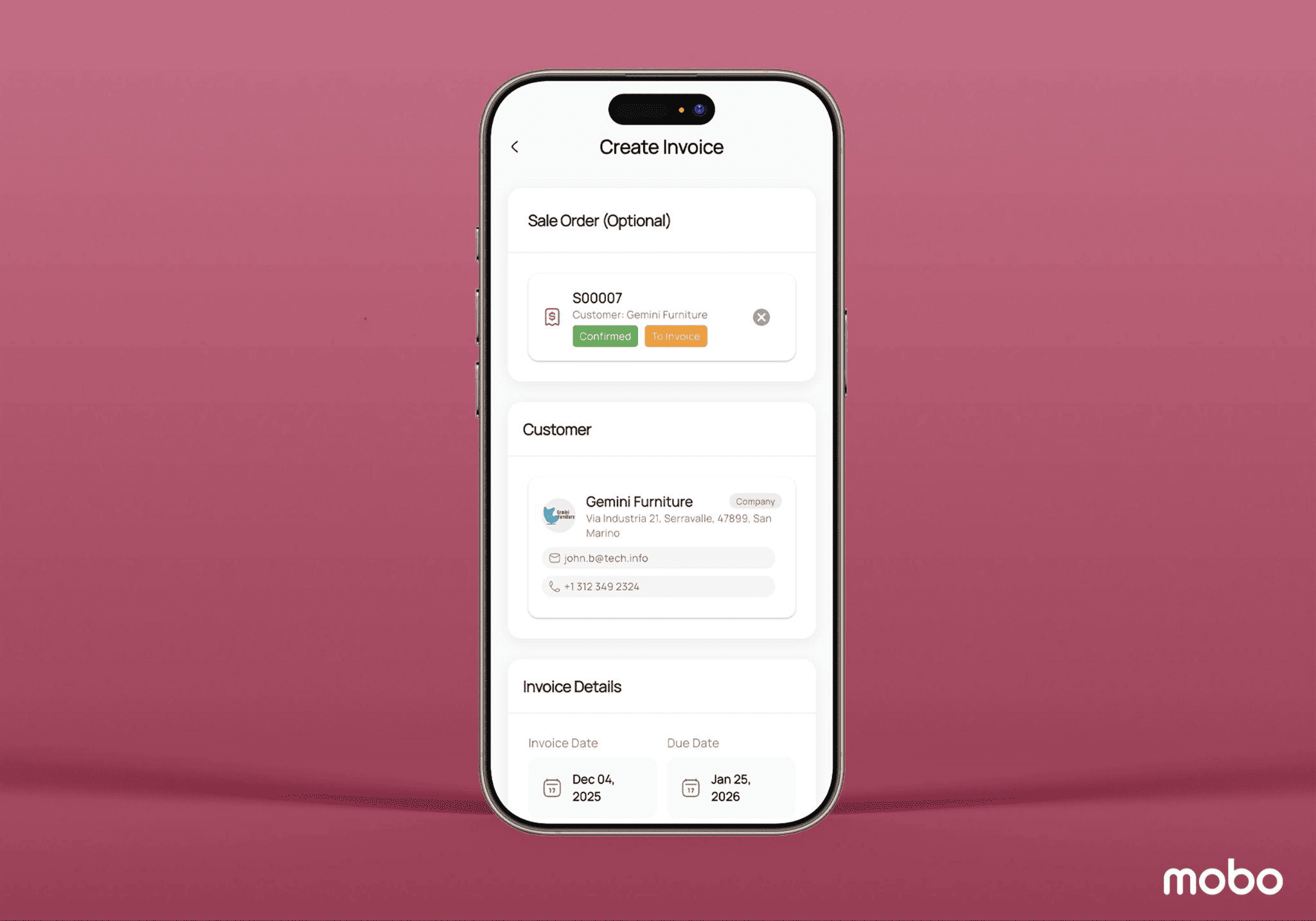 How to Use the Mobo Sales App in Odoo for Dashboard Insights and Record Creation-cybrosys