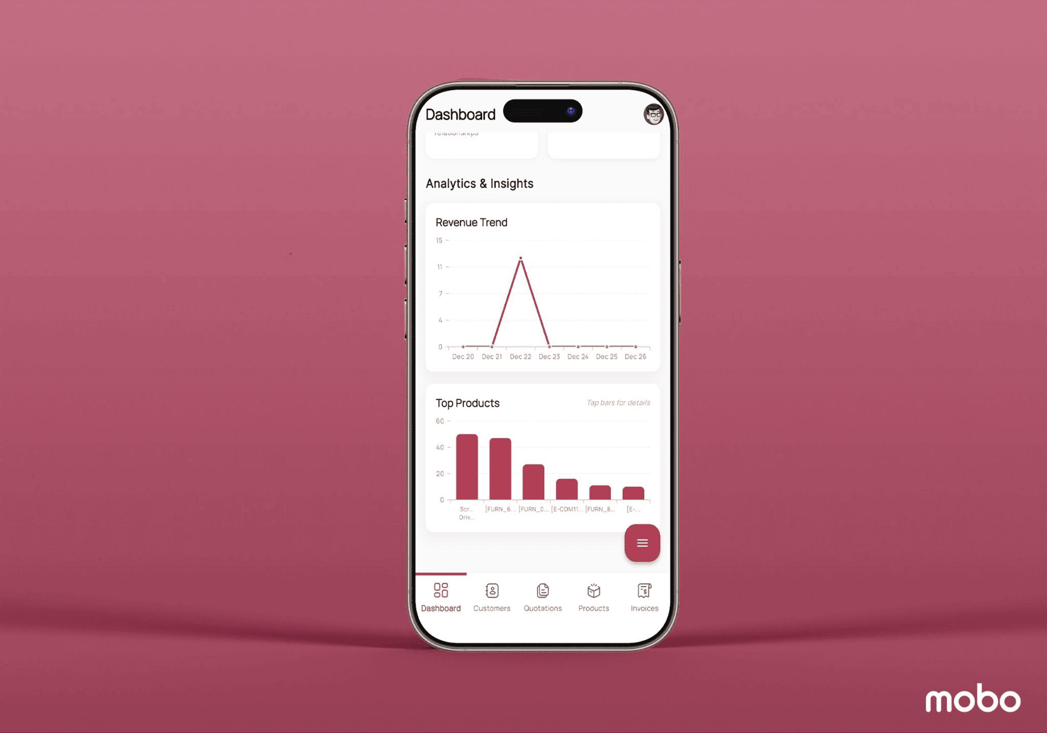 How to Use the Mobo Sales App in Odoo for Dashboard Insights and Record Creation-cybrosys