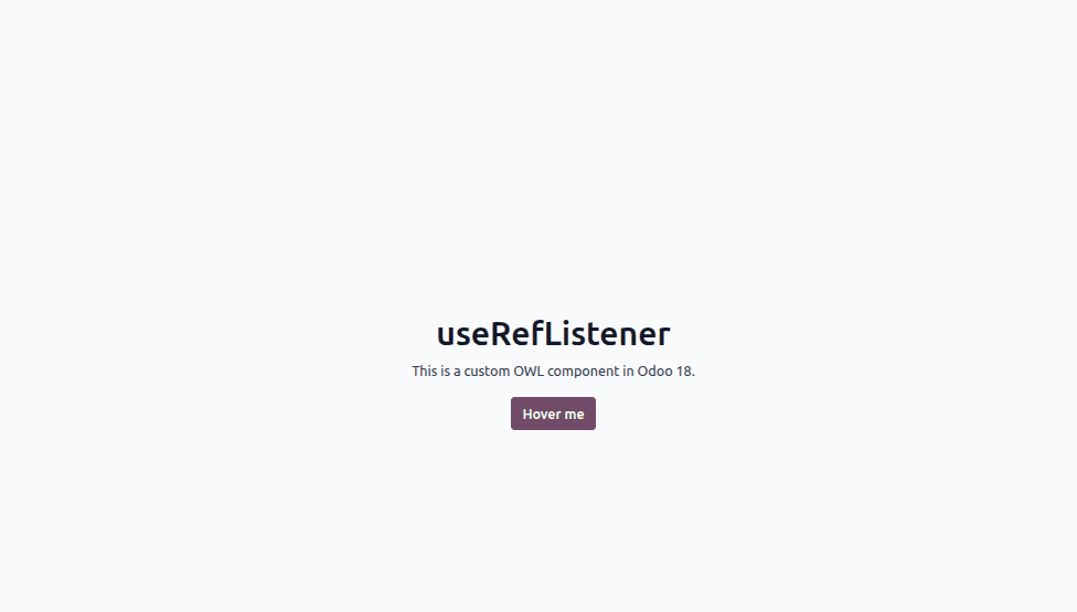 How to Use the useRefListener Hook in Odoo 18-cybrosys