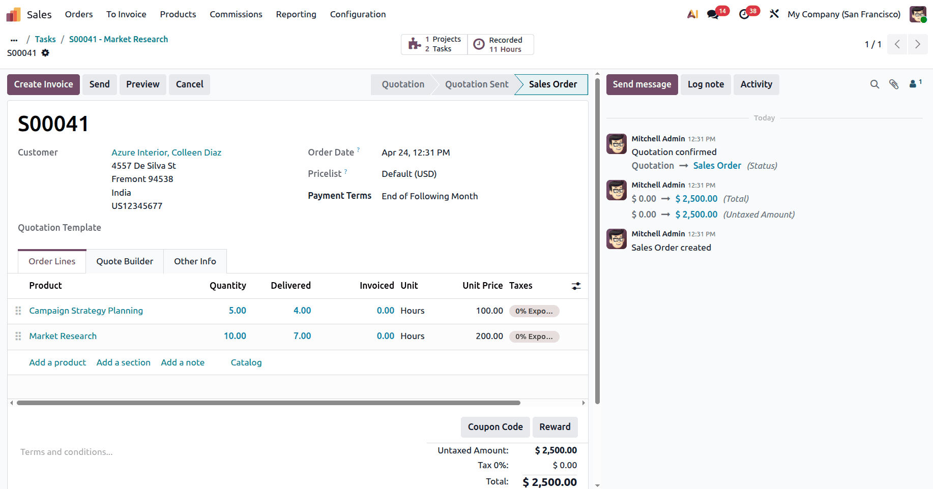 How to Use Timesheet-Based Billing for Projects in Odoo 19-cybrosys