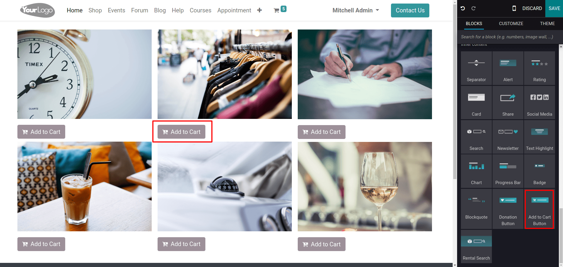 How to use User Wish List, Buy Now button & Add to Cart features in Odoo 16 Website-cybrosys